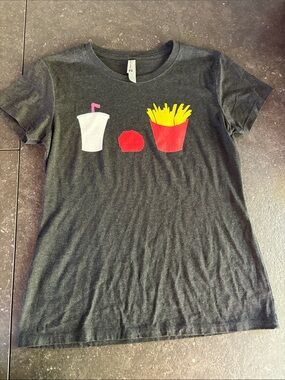 Tee Public Black Graphic Tee Aqua Team Hunger Force Large